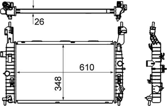 MAHLE CR 833 000S Radiator motorkjøling