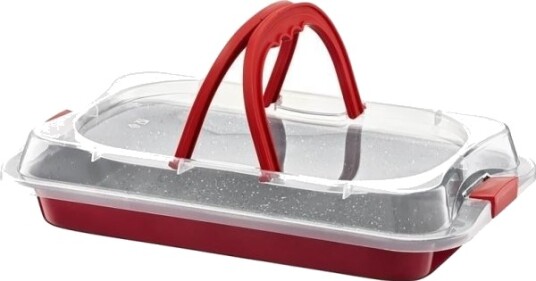 Dajar Bakeform 36X23x5 Cm Med Plastlokk Cherry Opptil +230°C Ambition 83013 Dajar Bakeform 36X23x5 Cm Med Plastlokk Cherry Opptil +230°C Ambition 83013