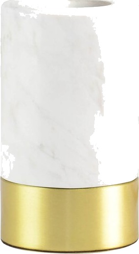 Elements Lighting MITB Romance sokkel bordlampe 12 cm hvit marmor