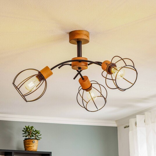 Alfa Pahlen taklampe tre lamper detaljer i tre
