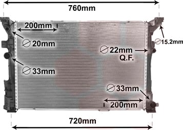 VAN WEZEL 30002653 Radiator motorkjøling VAN WEZEL 30002653 Radiator motorkjøling