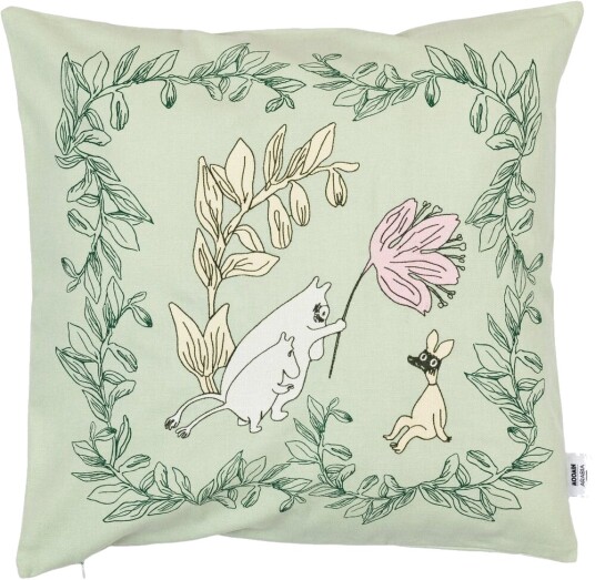 Moomin Arabia Mummi putetrekk 50x50 cm Grønn Moomin Arabia Mummi putetrekk 50x50 cm Grønn