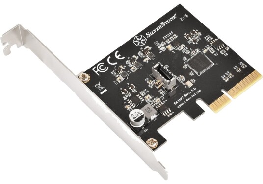 SilverStone ECU07 PCIe 3.0 x4 Kontrollerkort USB 3.2 20Gbps SilverStone ECU07 PCIe 3.0 x4 Kontrollerkort USB 3.2 20Gbps