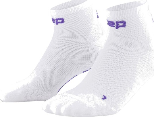 CEP Core Run Ultralight Socks, Low Cut, 4.0 - White - IV