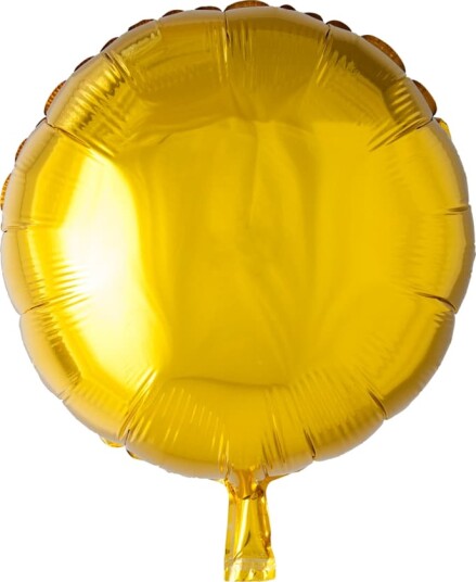 Globos Folieballong Rund Gull, 46 cm 8519
