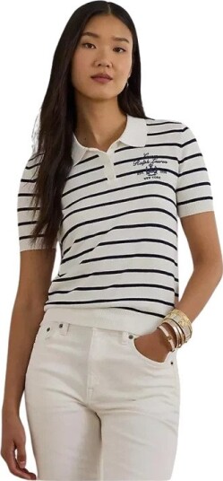 Ralph Lauren Dame Topper Hvit XS,