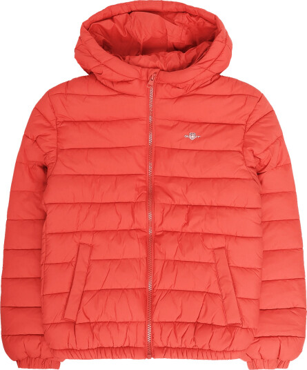 Gant Kids Hooded Puffer Jacket Faux Down Fill - Orange - 134