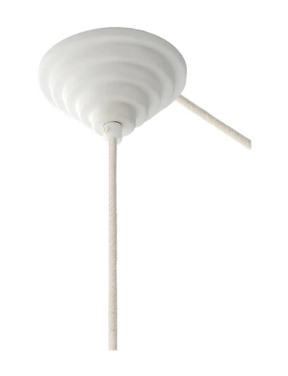 MOEBE Ceramic Ceiling Rose Stairs White White 3.5X 10X 10CM MOEBE Ceramic Ceiling Rose Stairs White White 3.5X 10X 10CM