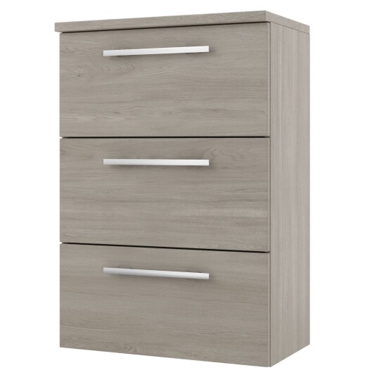 Linn Bad Ingrid Smal Sideskap (Kommode) Lys eik / 60cm 3 Skuffer Linn Bad Ingrid Smal Sideskap (Kommode) Lys eik / 60cm 3 Skuffer
