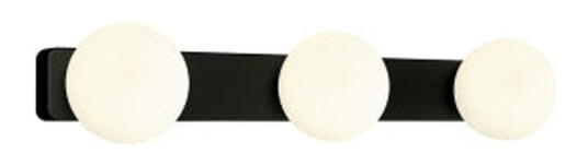 Nowodvorski Brazos trippel vegglampe IP44 - Opal/Sort