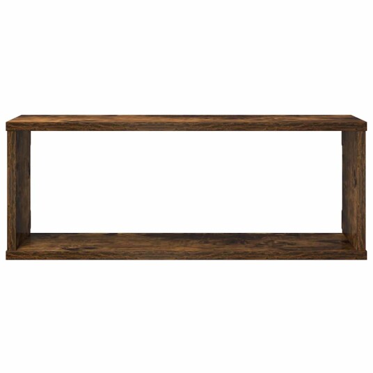 vidaXL Vegghyller kube 4 stk r?kt eik 60x15x23 cm konstruert tre