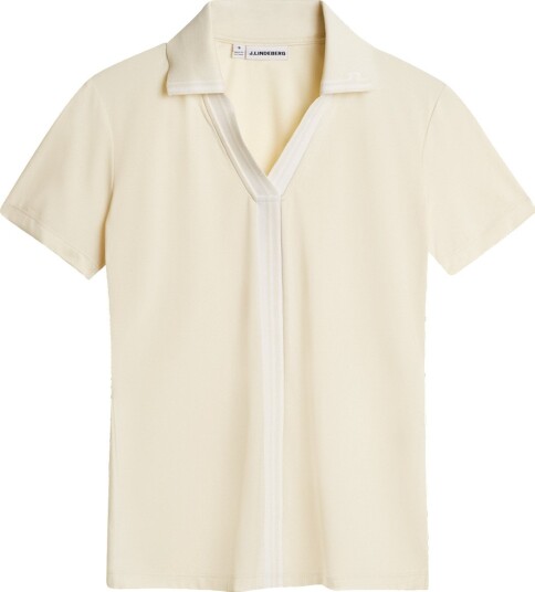 J.Lindeberg Evia Polo Golf pologenser dame Lemon Icing Small