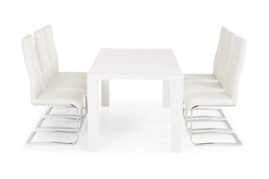 Concept 55 Spisegruppe Jack Hvit med 6 Jack Stoler