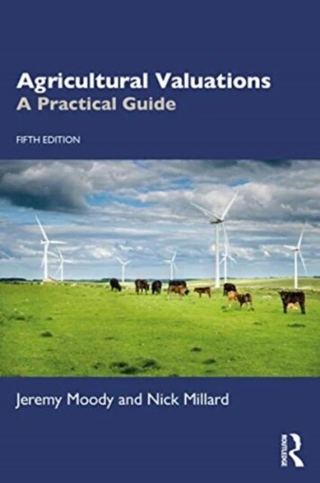 Agricultural Valuations Av Jeremy Moody, Nick Millard