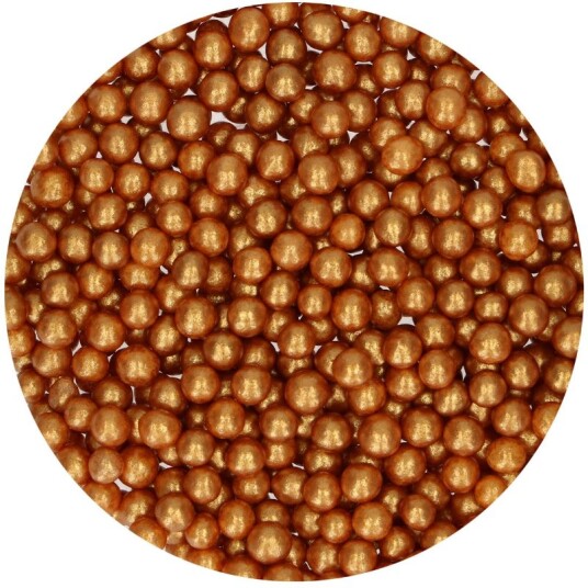 Funcakes Kakestrø Myke Perler Gull 60g