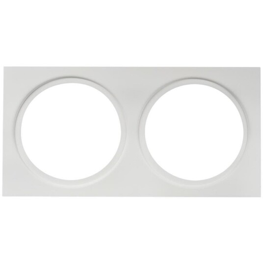 Hide A Lite 7470046 Dekorramme Ø 85 mm hvit II: for 2 armaturer Belysning Hide A Lite 7470046 Dekorramme Ø 85 mm hvit II: for 2 armaturer Belysning