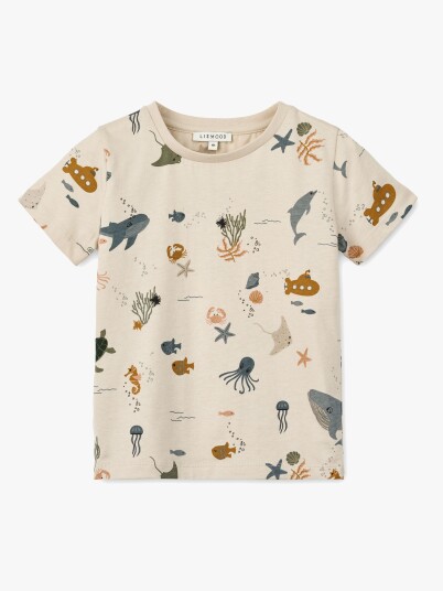 Liewood Apia T skjorte Sea Creature/Sandy 74 80