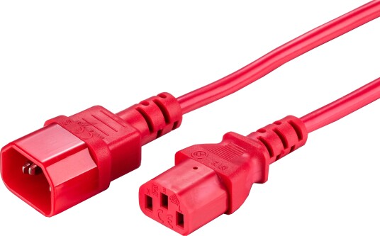 LinkIT Power cable C13/C14 red 1m