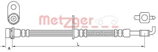 Bremseslange METZGER 4111331