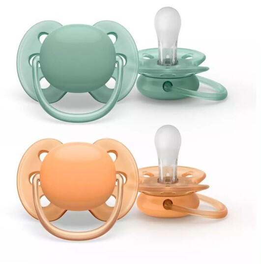 Philips Avent Soft Sut 0/6 måneder Grønn/Orange Philips Avent Soft Sut 0/6 måneder Grønn/Orange