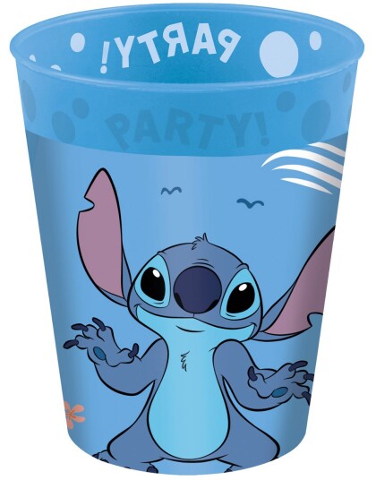 4 stk Gjenbrukbar Kopp i Hardplast 250 ml Stitch & Angel 4 stk Gjenbrukbar Kopp i Hardplast 250 ml Stitch & Angel