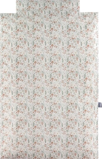 Nørgaard Madsens Sengetøy Baby Off White m. Beige og Brune B Nørgaard Madsens Baby Sengetøy Baby Hvit
