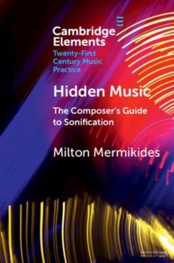 Hidden Music  The Composer's Guide to Sonification
