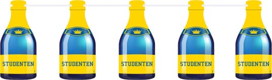 Folat Banner Studenten Champagneflasker 61537