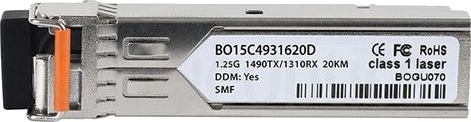 Blueoptics V50017-U412-K500-Bo Fiber Optisk 1250 Mbit/S Sfp Sfp Bx-D 20000 M