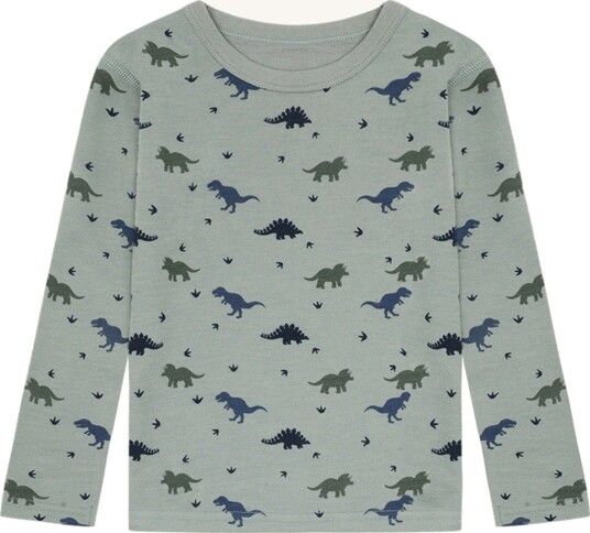 Hust & Claire Trøye i Ull/Bambus Dino Slate Green