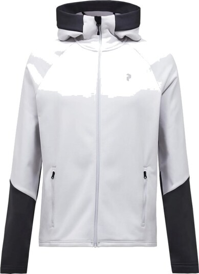Peak Performance M Rider Essentials Midlayer Zip Hood Antarctica/Motion Grey