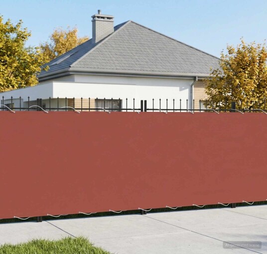 vidaXL Balkong privat skjerm 180 x 1000 cm Polyester Terrakotta