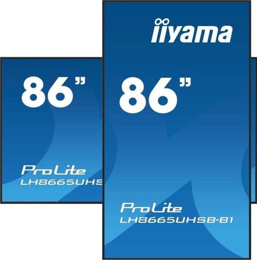 Iiyama Prolite 86" UHD IPS Skjerm 3840x2160 LED med Android - Svart Iiyama Prolite 86" UHD IPS Skjerm 3840x2160 LED med Android - Svart