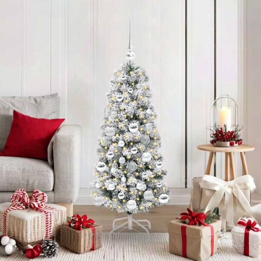  Kunstig sammensatt juletre med LED  stripelys 120 cm PVC