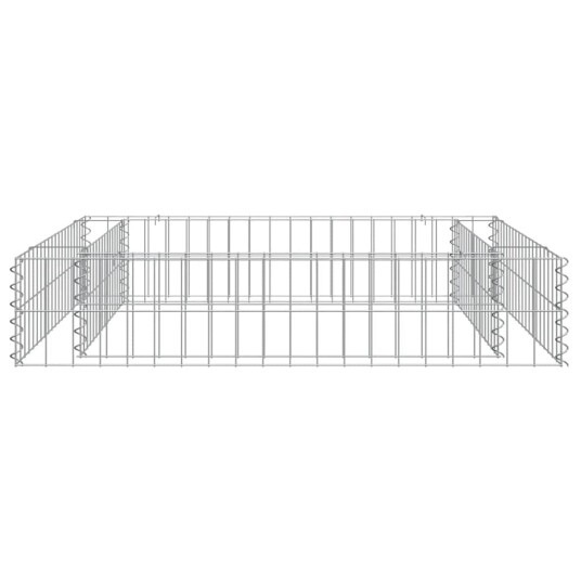 vidaXL Gabion høybed galvanisert stål 100x100x20 cm