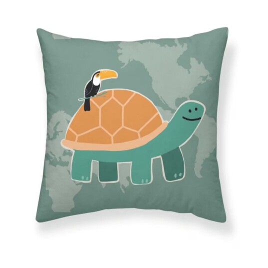 Putetrekk Kids&Cotton Maui A Hvit 50 x 50 cm
