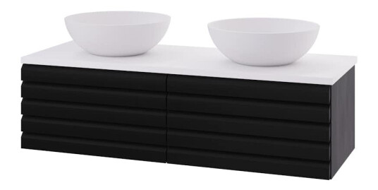 Servantskap Linn Bad Selma 120 cm Dobbel 160612STD Servantskap Linn Bad Selma 120 cm Dobbel 160612STD
