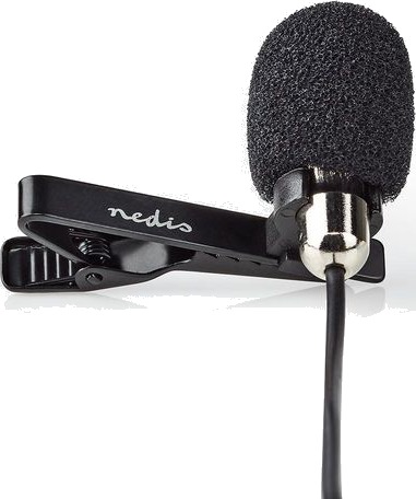 Nedis Clip-On Mikrofon 3.5mm Omnidireksjonell til Gaming og Podcast, Svart Nedis Clip-On Mikrofon 3.5mm Omnidireksjonell til Gaming og Podcast, Svart
