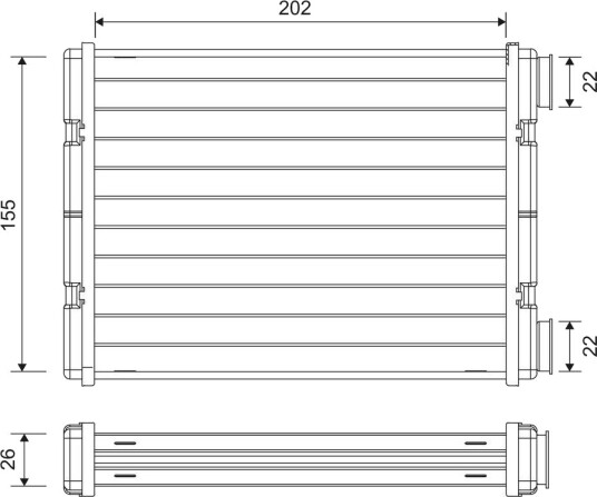VALEO 811636 Varmeapparat register