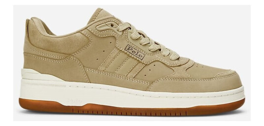 Ralph Lauren Masters Sport Suede-Nubuck Sneaker Bone/Dark Brown Ralph Lauren Masters Sport Suede-Nubuck Sneaker Bone/Dark Brown