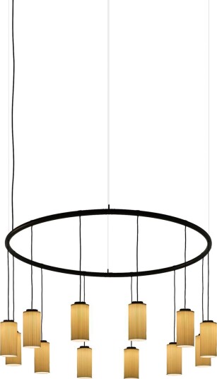 Santa & Cole Cirio Circular S Taklampe Hvit Pana/Porselen
