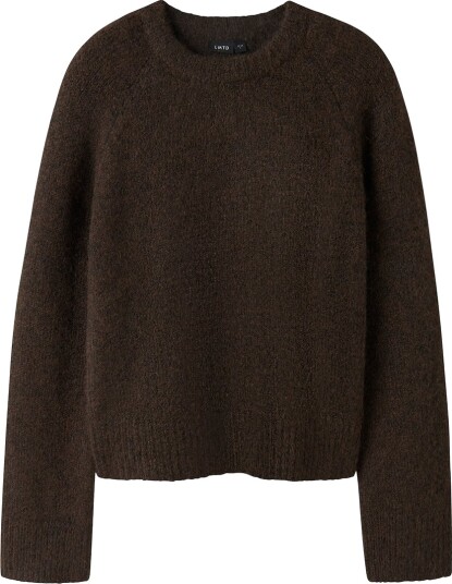 LMTD Collegegenser NlfBullo Strikk Black Kaffe LMTD 13 14 år (158 164) Collegegenser Brun