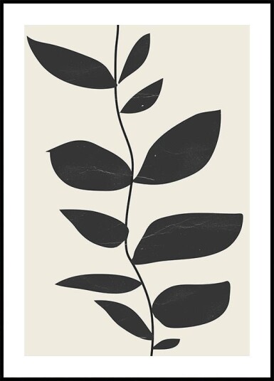 Minimal Plant Plakat / 40x50cm