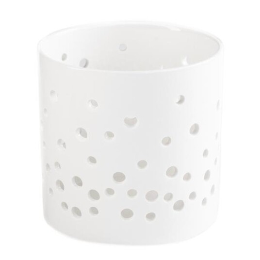Sögne Home - Telysholder stor dots 10 cm hvit