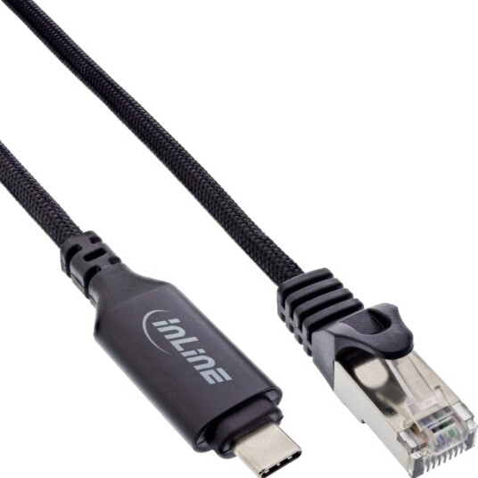 Inline 33381B Usb Type C Rj 45 5 M Sort Inline 33381B Usb Type C Rj 45 5 M Sort