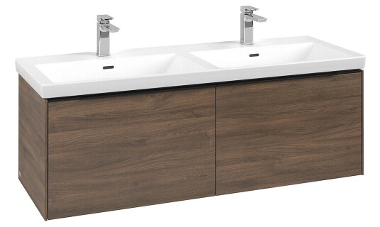 Villeroy & Boch  Subway 3.0 Servantskap m/2 skuffer 1272x429x478 mm Arizona Eik