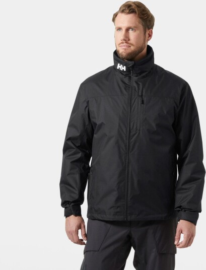 Helly Hansen Crew Hooded Pile Jacket Herre Svart 2XL