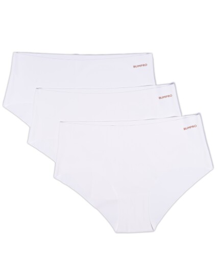 Bumpro 3-pack No Show Hipster White - L Bumpro 3-pack No Show Hipster White - L