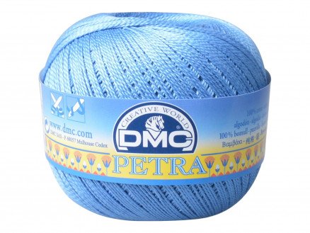 DMC Petra nr. 5 Heklegarn Unicolor 5798 Jeansblå DMC Petra nr. 5 Heklegarn Unicolor 5798 Jeansblå
