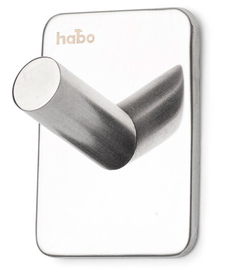 Habo Edge Enkel Krok Selvklebende Polert Rustfritt